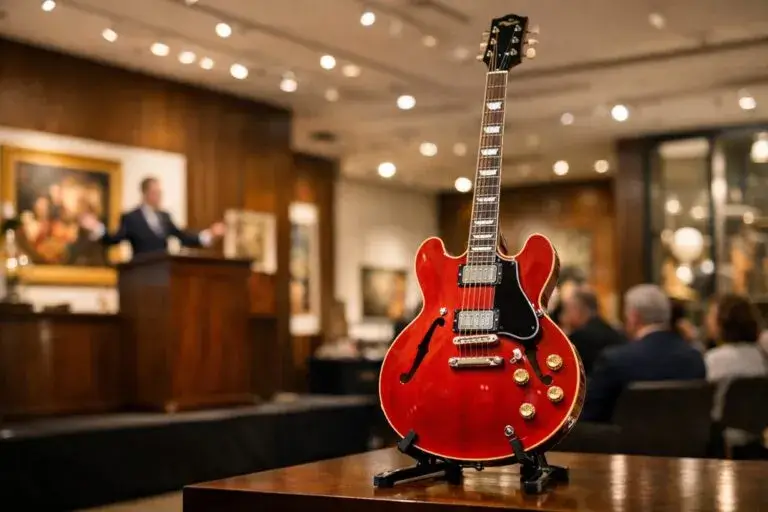 Guitarra Elvis Presley subastada en Nueva York con alto valor cultural y económico