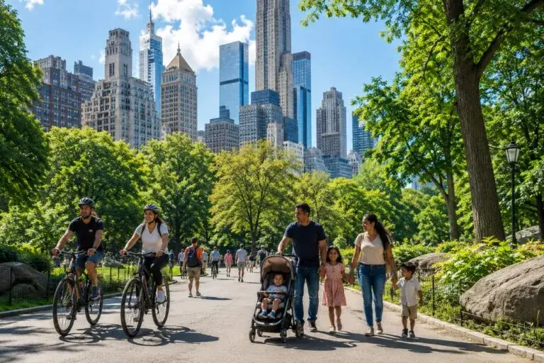 Bosque urbano en Nueva York con nuevas áreas verdes para reducir calor y mejorar salud local
