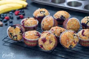 ALT Muffins en Nueva York exhibidos en una cafetería tradicional de Manhattan