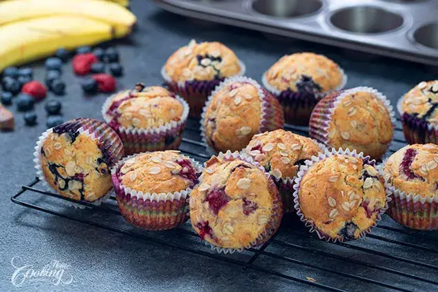 ALT Muffins en Nueva York exhibidos en una cafetería tradicional de Manhattan
