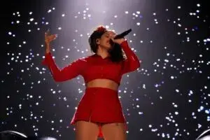 Rosalía en Nueva York durante la gira LUX Tour