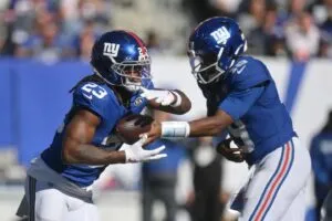 Najee Harris deja los New York Giants después de cinco partidos mientras el equipo reorganiza su ataque terrestre en la NFL.
